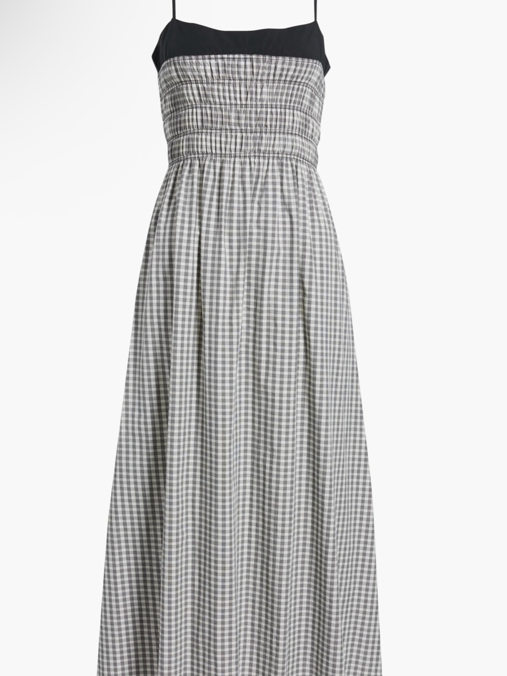 Rails Black and White Gingham Midi Dress - Picture 3 of 11